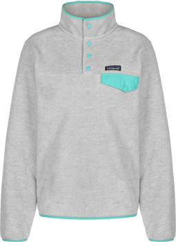 Patagonia Women's Lightweight Synchilla Snap-T Fleece Pullover (25455) oatmeal heather/fresh teal