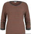 Tom Tailor Denim Gestreiftes Jacquard Sweatshirt (1017277) grey amber structure stripe