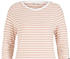 Tom Tailor Gestreiftes Jacquard Sweatshirt (1017277) white amber structure stripe