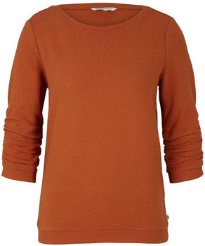 Tom Tailor Structured Pullover (1021114) rusty amber