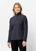 Jack Wolfskin Stehkragenpullover Taunus HZ W mit Halfzip blau XL (44/46)