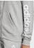Adidas Woman Essentials Linear Full-Zip French Terry Hoodie medium grey heather/white (IC6866)
