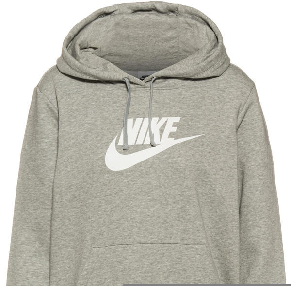 Nike NSW Club Hoodie dark grey heather-white (DQ5775-063)