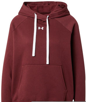 Under Armour UA Rival Fleece HB Hoodie (1356317) chestnut red/white