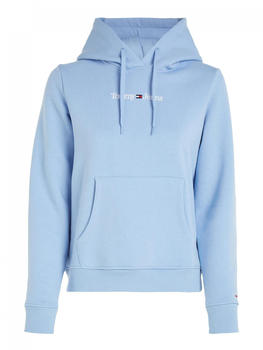 Tommy Hilfiger Serif Logo Fleece Hoody (DW0DW14362) pearly blue