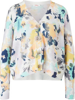 S.Oliver Cardigan mit Allover-Print (2116856.02A1) creme/mehrfarbig