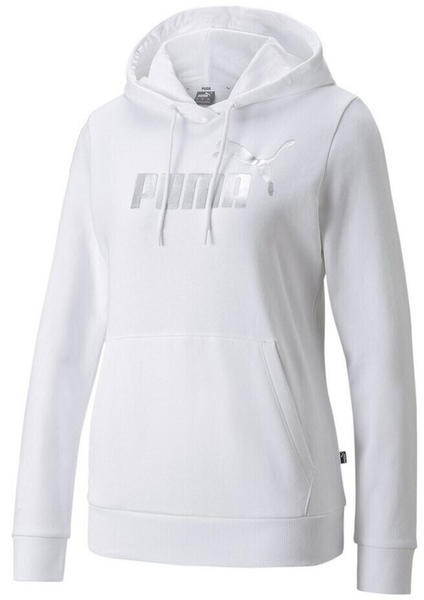 Puma Ess+ Metallic Logo Hoodie Weiß (84909602)