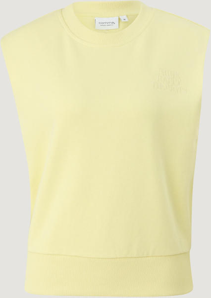 Comma Ärmelloses Sweatshirt aus Baumwolle (2129233.1135) gelb