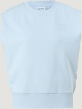 Comma Ärmelloses Sweatshirt aus Baumwolle (2129233.5020) blau