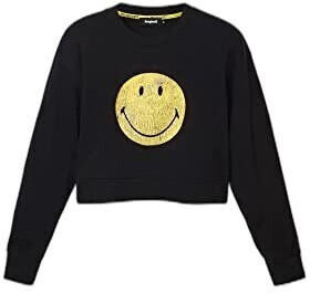 Desigual Smiley Sweatshirt black