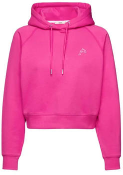 Esprit Cropped-Hoodie mit Delfin-Logo pink fuchsia (013EE1J313)