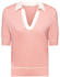 Esprit Gewebter V-Ausschnitt-Pullover mit Leinenanteil pink (023EE1I306)