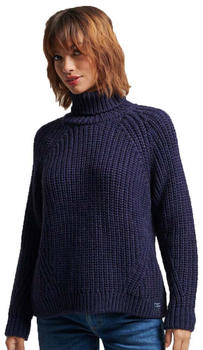 Superdry Slouchy Stitch Roll Neck Sweater (W6110397A) blue