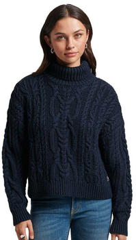 Superdry Vintage High Neck Cable Knit (W6110450A) blue