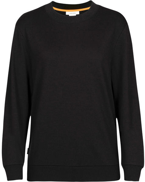 Icebreaker Women's Merino Crush Long Sleeve Sweatshirt (0A56KK) black