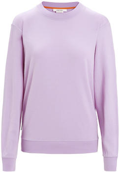 Icebreaker Women's Merino Crush Long Sleeve Sweatshirt (0A56KK) purple gaze