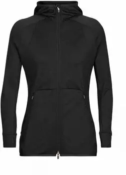Icebreaker Women's ZoneKnit™ Merino Long Sleeve Zip Hoodie (0A56GB) black Icebreaker Women's ZoneKnit™ Merino Long Sleeve Zip Hoodie (0A56GB) black