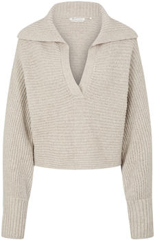 Tom Tailor Denim Oversized Strickpullover mit Kragen (1033052-30224) cloud grey melange