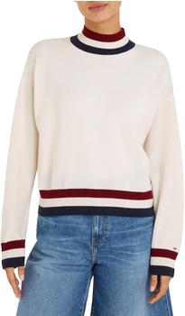 Tommy Hilfiger Global Stripe Relaxed Fit Jumper (WW0WW39536) offwhite