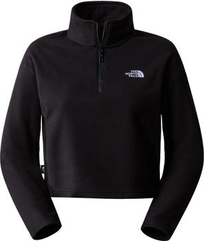 The North Face Women's 100 Glacier Cropped 1/4 Zip (NF0A855NJK3) TNF Black