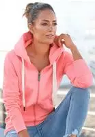 Elbsand Kapuzensweatjacke "Kelda" mit Logoprint und Taschen, Freizeitjacke,
