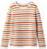 orange ottoman stripe