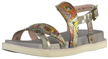 Laura Vita Sandalette grau flacher Absatz Damen