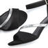 Lascana Sandalette raffiniertem Riemchen schwarz-silberfarben