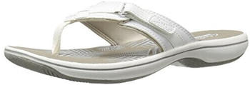 Clarks Breeze Sea Flipflop weißes Synthetikmaterial