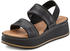 Lascana Plateausandale Leder modisch bequemer Plateausohle schwarz