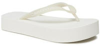 Calvin Klein Zehentrenner Beach Sandal Flatform Logo YW0YW01092 weiß