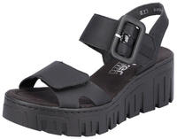 Rieker Keilsandalette, Sommerschuh, Sandale, Keilabsatz, mit Plateau