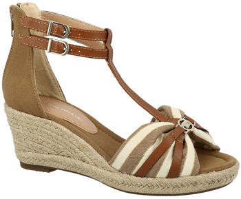 Tom Tailor Sandaletten Keilsandalette offwhite-sand