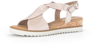 Gabor Keilsandalen a-rosa Kork creme