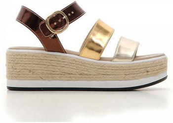 Nero Giardini Plateau Sandale gold braun