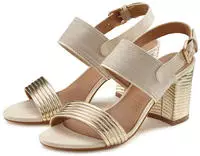 LASCANA Riemchensandalette "Sommerschuh, offener Schuh, Sandalette, Sandale," mit