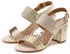 Lascana Riemchensandalette Sandale Blockabsatz goldfarben