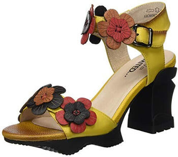 Laura Vita Leder Sandalen gelb