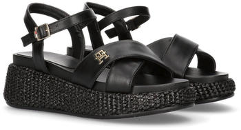 Tommy Hilfiger Keilsandalette PLATFORM SANDAL schwarz 91252960-36