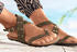 Lascana Zehentrenner Sandale Nieten und Korkfußbett grün