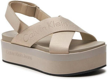 Calvin Klein Sandalen Flatform Sandal Sling Mr YW0YW01362 beige