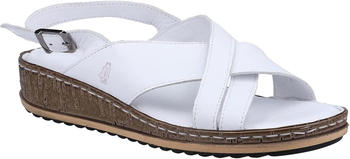 Hush Puppies Elena Crossover Wedges white
