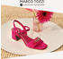 Marco Tozzi Sandaletten Schmuckelement und Blockabsatz pink