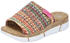 Rieker Pantolette Keilabsatz Sommerschuh bunt