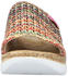 Rieker Pantolette Keilabsatz Sommerschuh bunt