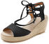 Lascana Sandalette schwarz Keilabsatz Damen