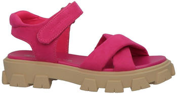 Tom Tailor Sandale Plateau Sommerschuh Sandalette praktischem Klettverschluss rosa