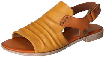 MUSTANG Riemchensandale Sommerschuh Sandalette Blockabsatz Klettverschluss braun