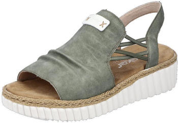 Rieker Sandalen grün Kunstleder Extraweite Damen Rieker Sandalen grün Kunstleder Extraweite Damen