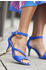Lascana High-Heel-Sandalette Riemchensandalette blau royalblau